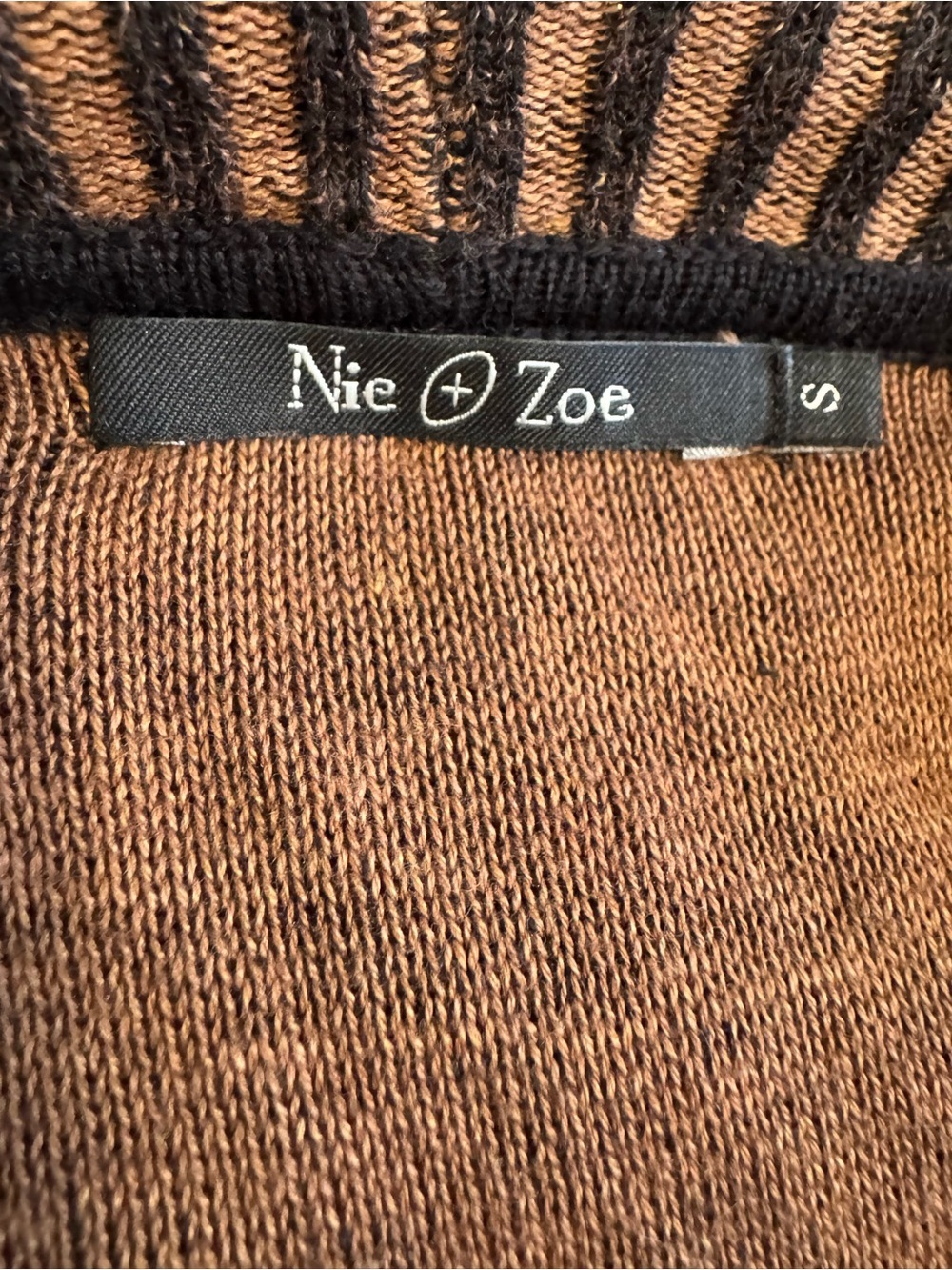 NIC+ZOE Ruffled Knit Duster Vest small - Picture 7 of 8